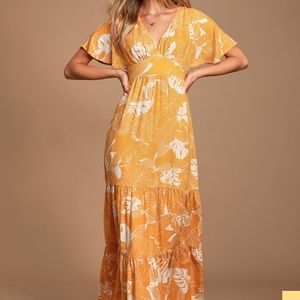 Golden yellow dress